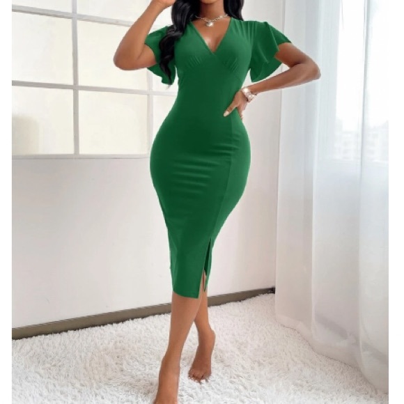 Boho split hem bodycon dress - Picture 15 of 16